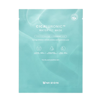 MIZON Nawilżająco-kojąca maska w płacie Cicaluronic Water Fit Mask 24g